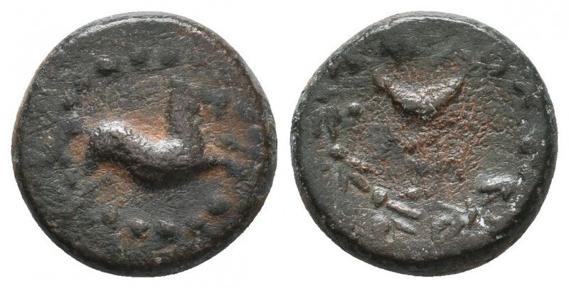 Greek Coins, Circa 133-1st century BC. Æ

Condition: Very Fine

Weight: 3.7 gr
D...