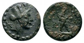 CILICIA. Tarsos 164-27 BC.AE Bronze

Condition: Very Fine

Weight: 3.6 gr
Diameter: 16 mm