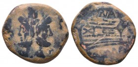 REPUBLIC, Anonymous, (c.211-207 B.C.), AE as, 
Condition: Very Fine

Weight: 23.15 gr
Diameter: 32 mm
