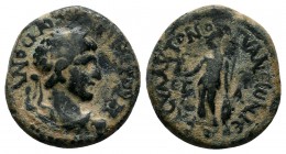 CAPPADOCIA.Tyana. Trajan AD 98-117.AE Bronze

Condition: Very Fine

Weight: 6.6 gr
Diameter: 21 mm