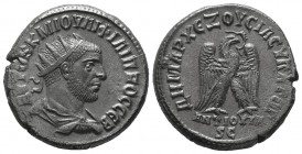 Philip II, as Caesar, AR Tetradrachm of Antioch, Syria. AD 244. 
Condition: Very Fine

Weight: 
Diameter: