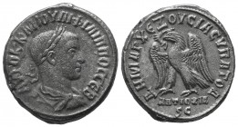 Philip II, as Caesar, AR Tetradrachm of Antioch, Syria. AD 244. 
Condition: Very Fine

Weight: 
Diameter: