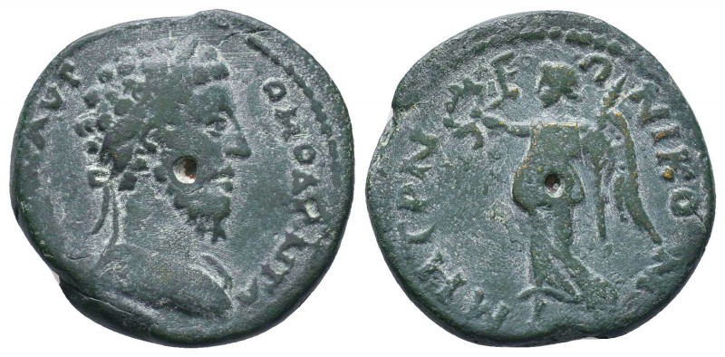 BITHYNIA, Nicomedia. Commodus. AD 177-192.laureate head of Commodus, r. / Nike a...