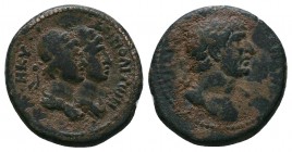 PHOENICIA. Tripolis. Hadrian, 117-138. Diassarion, SE 428 = 117. ΑΥΤΟΚΡ ΚΑΙСΑΡ ΤΡΑΙΑΝΟС ΑΔΡΙΑΝΟС Laureate head of Hadrian to right, with slight draper...