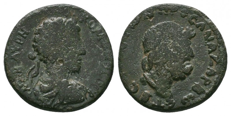 CILICIA. Anazarbus. Commodus (177-192). AE bronze. ΜΑΡ ΑVΡΗ ΚΟΜΟΔΟС СЄΒ. Laureat...