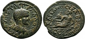 PHRYGIA, Hadrianopolis-Sebaste. Trebonianus Gallus. (AD 251-253)AE Bronze.ΑΥ Κ Γ ΟΥƐΙΒ ΤΡƐΒ ΓΑΛΛΟ ϹƐΒ.laureate, draped and cuirassed bust of Gallus, r...
