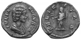 Iulia Domna (193-217 AD). AR Denarius
Condition: Very Fine

Weight: 3.10 gr
Diameter: 19 mm