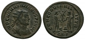 Maximianus (286-305 AD). AE Antoninianus
Condition: Very Fine

Weight: 3.96 gr 
Diameter: 22 mm