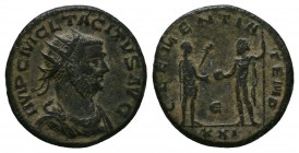 Tacitus (275-276 AD). AE silvered Antoninianus 
Condition: Very Fine

Weight: 4.10 gr 
Diameter: 21 mm