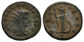 Claudius II Gothicus (268-270 AD). AE Antoninianus 
Condition: Very Fine

Weight: 4.05 gr 
Diameter: 20 mm