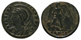 Constantinus I (306-337 AD). AE Follis
Condition: Very Fine

Weight: 1.80 gr
Diameter: 18 mm