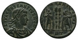 Constantine II AE. AD 318-319.
Condition: Very Fine

Weight: 1.90 gr
Diameter: 17 mm