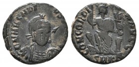 Arcadius. A.D. 383-408. AE 
Condition: Very Fine

Weight: 2.13 gr 
Diameter: 17 mm