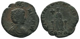 Aelia Eudoxia. Augusta, A.D. 400-404. AE
Condition: Very Fine

Weight: 1.84 gr 
Diameter: 16 mm