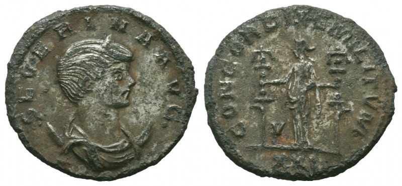 Severina. Augusta, AD 270-275. AE
Condition: Very Fine

Weight: 3.20 gr 
Diamete...