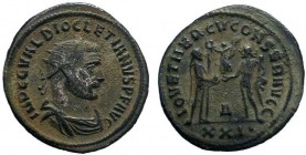 Diocletian. A.D. 284-305. AE Anton
Condition: Very Fine

Weight: 3.60 gr 
Diameter: 24 mm