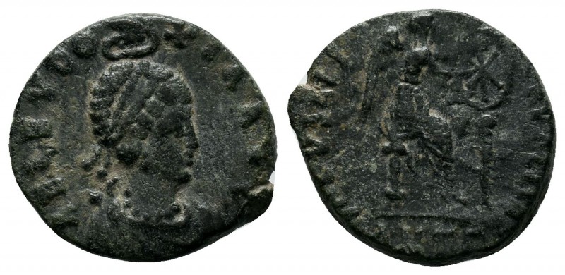 Aelia Eudoxia. Augusta, A.D. 400-404. AE 
Condition: Very Fine

Weight: 2.40 gr ...