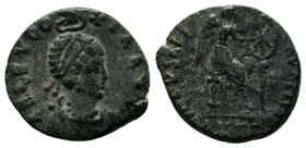 Aelia Eudoxia. Augusta, A.D. 400-404. AE 
Condition: Very Fine

Weight: 2.40 gr 
Diameter: 15 mm