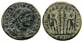 Constantine II AE. AD 318-319.
Condition: Very Fine

Weight: 2.50 gr 
Diameter: 16 mm