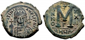 Justinian I. 527-565. AE follis
Condition: Very Fine

Weight: 17.70 gr 
Diameter: 37 mm