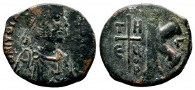 Justinian I. 527-565. AE half follis
Condition: Very Fine

Weight: 7.50 gr 
Diameter: 25 mm