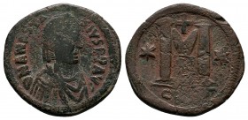 Anastasius I. 491-518. AE follis
Condition: Very Fine

Weight: 22.60 gr 
Diameter: 34 mm