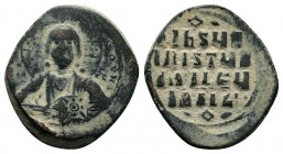 Byzantine Anonymous issue. AE follis, nimbate bust of Christ facing,
Condition: Very Fine

Weight: 11.00 gr 
Diameter: 30 mm