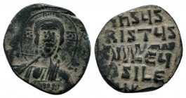 Byzantine Anonymous issue. AE follis, nimbate bust of Christ facing,
Condition: Very Fine

Weight: 10.00 gr 
Diameter: 29 mm