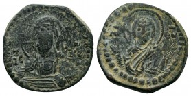 Byzantine Anonymous issue. AE follis, nimbate bust of Christ facing,
Condition: Very Fine

Weight: 7.30 gr 
Diameter: 25 mm