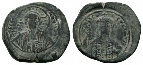Byzantine Anonymous issue. AE follis, nimbate bust of Christ facing,
Condition: Very Fine

Weight: 10.00 gr 
Diameter: 31 mm