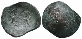 Michael VIII Paleologus 1261-1282 AD, AE Trachy,
Condition: Very Fine

Weight: 2.78 gr 
Diameter: 26 mm