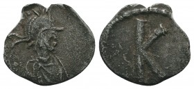 Justinian I AR Half-Siliqua. Constantinople, 200th Anniversary issue, AD 530. 
Condition: Very Fine

Weight: 0.70 gr 
Diameter: 13 mm