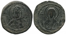 Byzantine Anonymous issue. AE follis, nimbate bust of Christ facing,
Condition: Very Fine

Weight: 8.59 gr 
Diameter: 28 mm