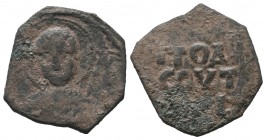 CRUSADERS. Antioch. Tancred, regent, 1101-1112. Follis
Condition: Very Fine

Weight: 3.30 gr 
Diameter: 27 mm