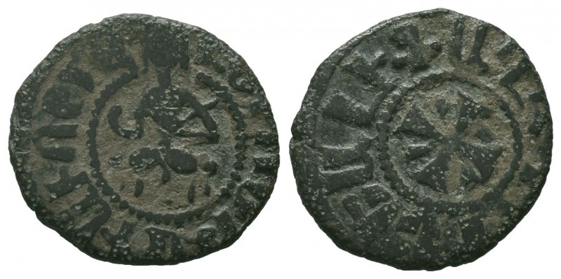 Cilician Armenia, (1296-1298). Æ Pogh
Condition: Very Fine

Weight: 2.40 gr 
Dia...