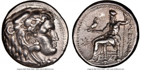 MACEDONIAN KINGDOM. Alexander III the Great (336-323 BC). AR tetradrachm (25mm, 12h). NGC XF. Sardes, under Antigonus I Monophthalmus, ca. 318-315 BC....