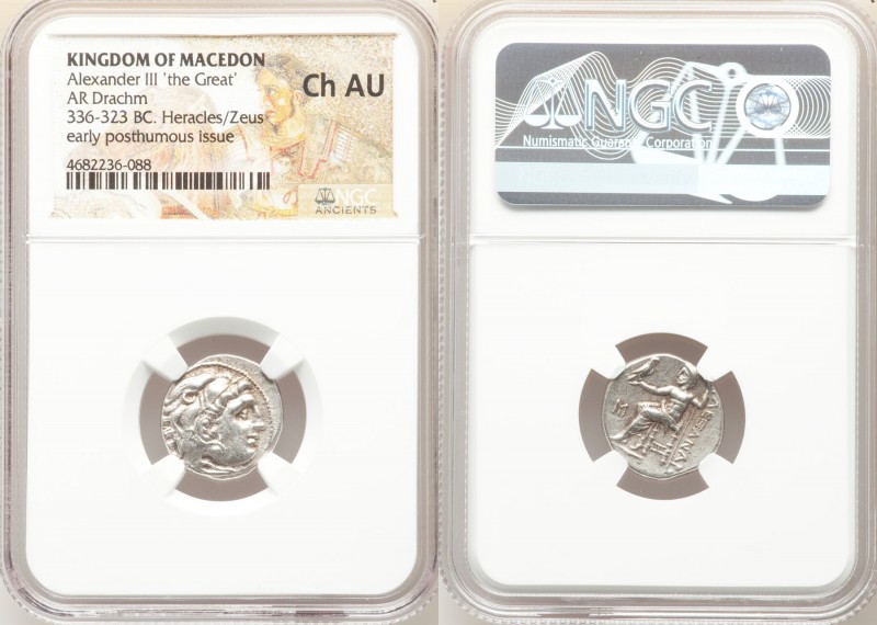 MACEDONIAN KINGDOM. Alexander III the Great (336-323 BC). AR drachm (17mm, 1h). ...