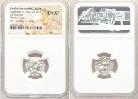 MACEDONIAN KINGDOM. Alexander III the Great (336-323 BC). AR drachm (16mm, 12h). NGC Choice XF. Lifetime issue of Miletus, ca. 325-323 BC. Head of Her...