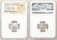 MACEDONIAN KINGDOM. Alexander III the Great (336-323 BC). AR drachm (18mm, 12h). NGC XF. Early posthumous issue of Colophon, ca. 310-301 BC. Head of H...