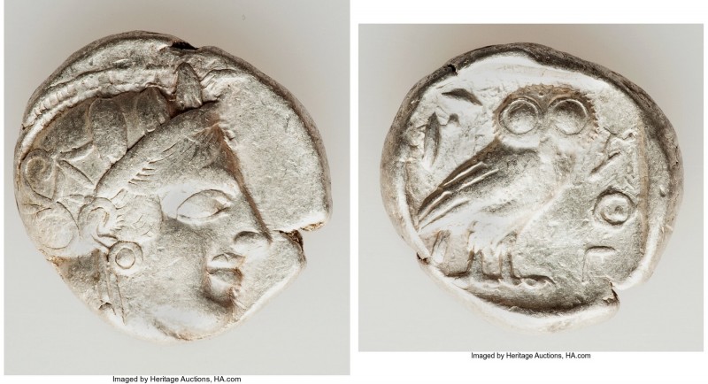 ATTICA. Athens. Ca. 440-404 BC. AR tetradrachm (24mm, 17.16 gm, 4h) About VF. Mi...