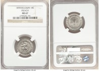 Leopold II 10 Centimes 1898 MS67 NGC, KM42. French Legend variety. 

HID09801242017

© 2020 Heritage Auctions | All Rights Reserve
