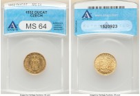 Republic gold Ducat 1932 MS64 ANACS, KM8. AGW 0.1106 oz. 

HID09801242017

© 2020 Heritage Auctions | All Rights Reserve
