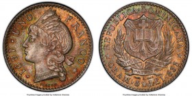Republic Franco 1891-A MS65 PCGS, Paris mint, KM11. Red-gold and green toning. 

HID09801242017

© 2020 Heritage Auctions | All Rights Reserve