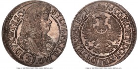 Württemberg-Oels. Sylvius Friedrich 3 Kreuzer 1676-SP MS66 NGC, KM8. Bold portrait, argent and rose-gray toning. 

HID09801242017

© 2020 Heritage...