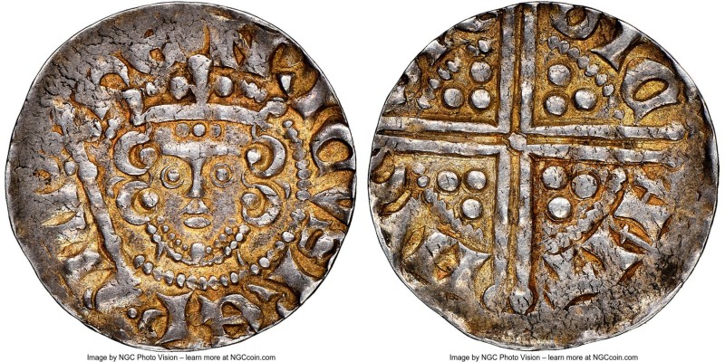 Henry III (1216-1272) Penny ND (1248-1250) AU55 NGC, Canterbury mint, Nicole as ...
