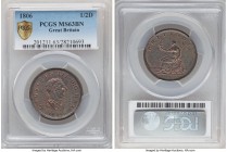 George III 1/2 Penny 1806-SOHO MS63 Brown PCGS, KM662, S-3781, Without berries.

HID09801242017

© 2020 Heritage Auctions | All Rights Reserve