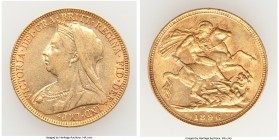 Victoria gold Sovereign 1896 XF, KM785. 21.9mm. 7.98gm. AGW 0.2355 oz. 

HID09801242017

© 2020 Heritage Auctions | All Rights Reserve