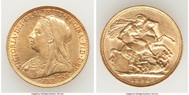 Victoria gold Sovereign 1896 XF, KM785. 21.9mm. 7.98gm. AGW 0.2355 oz. 

HID09...