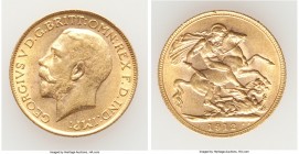 George V gold Sovereign 1912 AU, KM820. 22mm. 8.00gm. AGW 0.2355 oz. 

HID09801242017

© 2020 Heritage Auctions | All Rights Reserve