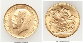 George V gold Sovereign 1925 UNC, KM820. 22.0mm. 7.98gm. AGW 0.2355 oz. 

HID09801242017

© 2020 Heritage Auctions | All Rights Reserve